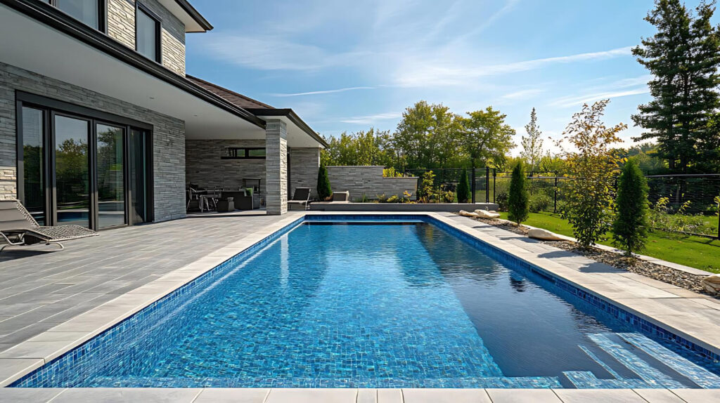 nedgravet pool